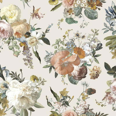 ESTA Home Antonia Cream Vintage Bouquet Wallpaper