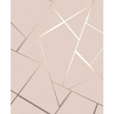 Fine Decor Quartz Blush Fractal Wallpaper