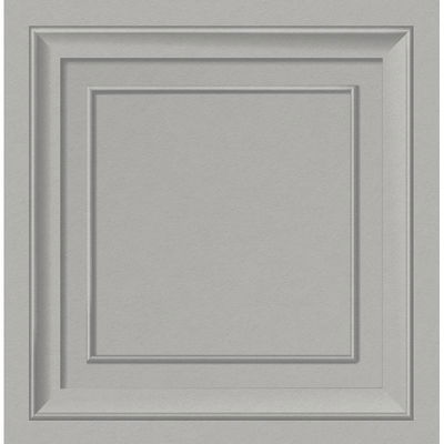 Fine Decor Distinctive Grey Square Panel Wallpaper