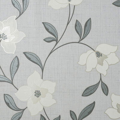 Fine Decor Larson White Floral Wallpaper