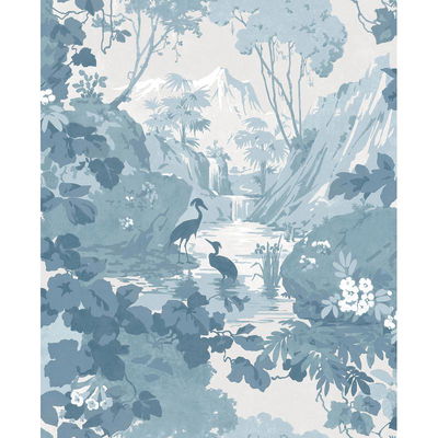 Eden Blue Crane Lagoon Wallpaper