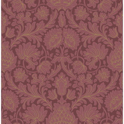 Bamburg Red Floral Wallpaper