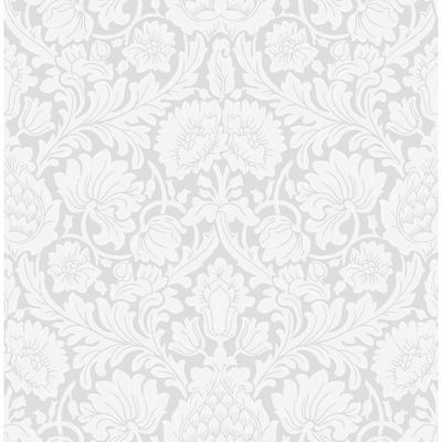 Bamburg Grey Floral Wallpaper
