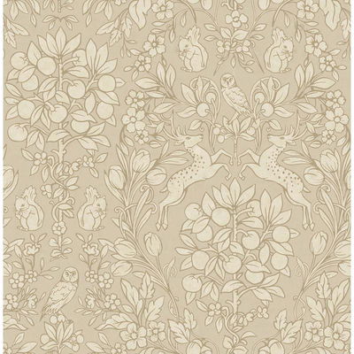 Richmond Taupe Floral Wallpaper