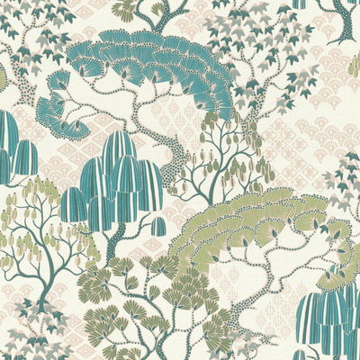 Rasch Chiaki Pastel Bonsai Dreams Wallpaper