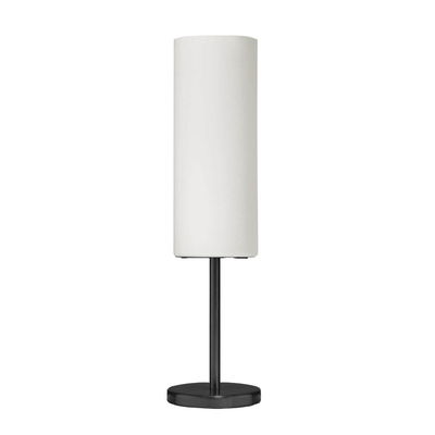 Paza 1 Light Incandescent Table Lamp, Matte Black with White Glass