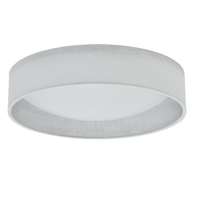 CFLD LED Flush Mount, Satin Chrome Finish, White Shade