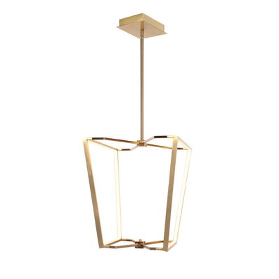 Curant 48W Chandelier, Aged Brass with White Silicone Diffuser