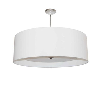Helena 4 Light Helena Pendant Polished Chrome White with White Diffuser 
