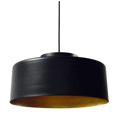 Kup 1 Light Metal Pendant, Black and Gold Finish