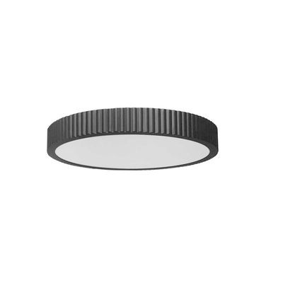 Nabisco 30W LED Flush mount, Matte Black with White Acrylic Diffuser