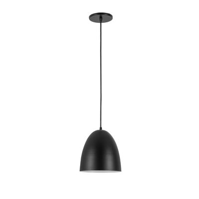 Ofelia 1 Light Pendant in Matte Black w/ in Matte Black Metal Shade