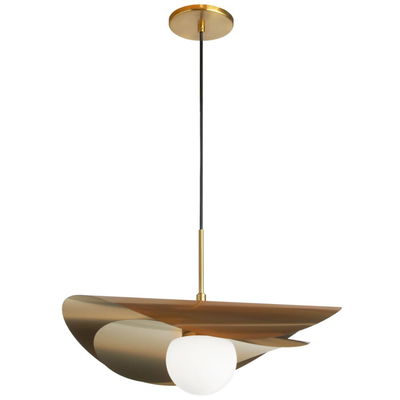 Paven 12W LED Paven Pendant Aged Brass