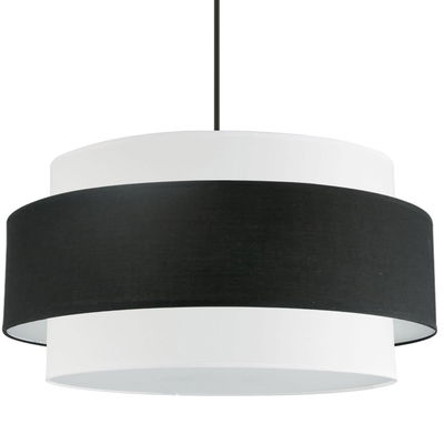 Priya 4 Light Incandescent Chandelier, Matte Black with Black / White Shade