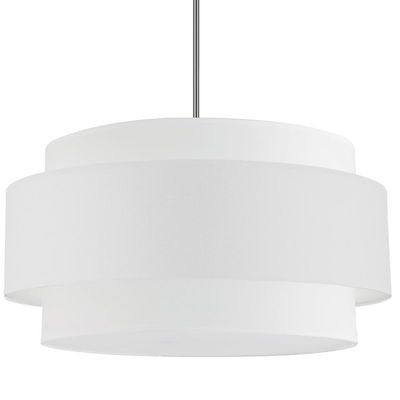 Priya 4 Light Incandescent Chandelier, Polished Chrome with White Shade
