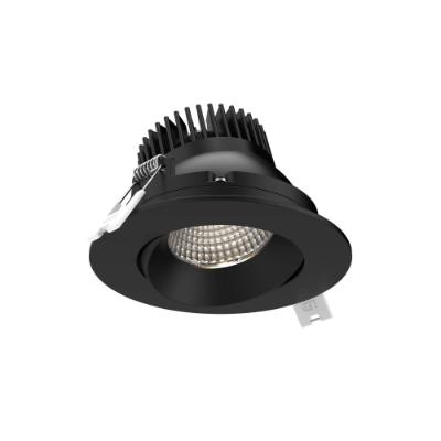 3.5" Regressed Gimbal Downlight in Black