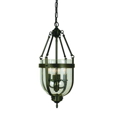4-Light Antique Brass Hannover Mini-chandelier