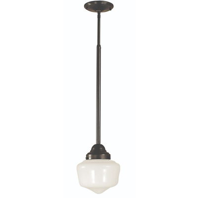 1-Light Antique Brass Taylor Pendant