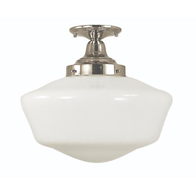 1-Light Antique Brass Taylor Flush / Semi-flush Mount