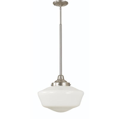 1-Light Antique Brass Taylor Pendant