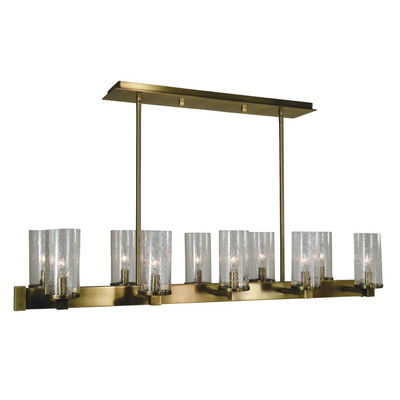 10-Light Antique Brass Lexi Chandelier