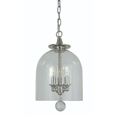 3-Light Brushed Nickel Hannover Pendant