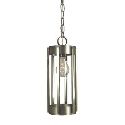 1-Light Antique Brass/matte Black Pantheon Pendant