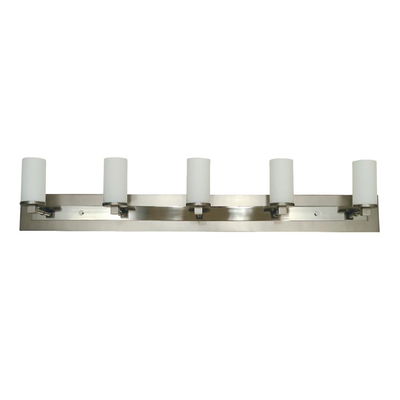 5-Light Satin Pewter/polished Nickel Mercer Sconce