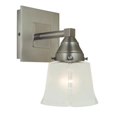1-Light Satin Pewter/polished Nickel Mercer Sconce