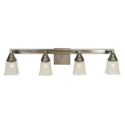4-Light Satin Pewter/polished Nickel Mercer Sconce