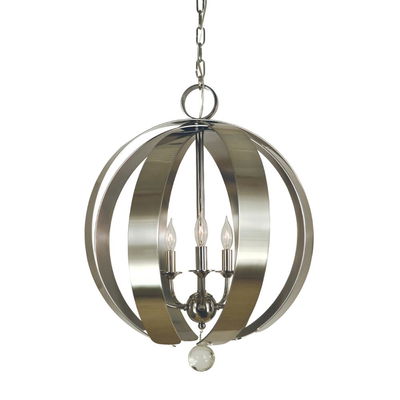 5-Light Brushed Nickel Venus Chandelier