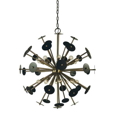 20-Light Antique Brass/mahogany Bronze Apogee Chandelier