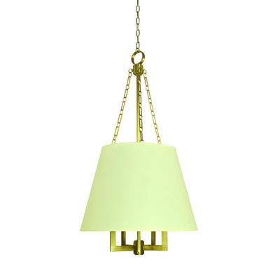 5-Light Brushed Brass Bistro Dining Chandelier