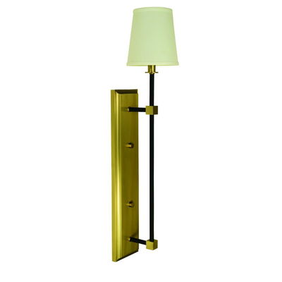 1-Light Brushed Brass/matte Black Sconce