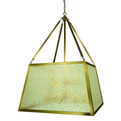 12-Light Brused Brass Avery Foyer Chandelier