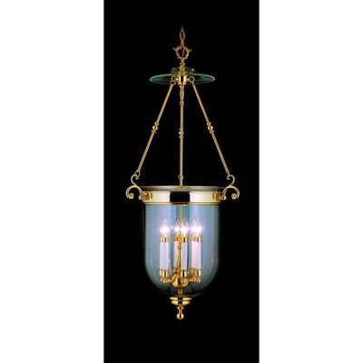 6-Light Mahogany Bronze Jamestown Foyer Chandelier