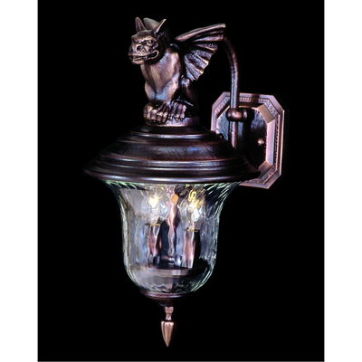 2-Light Siena Bronze Carcassonne Exterior Wall Mount