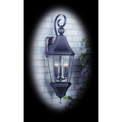 5-Light Brushed Nickel Normandy Exterior Wall Mount