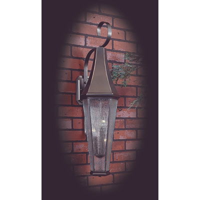 3-Light Iron Le Havre Exterior Wall Mount