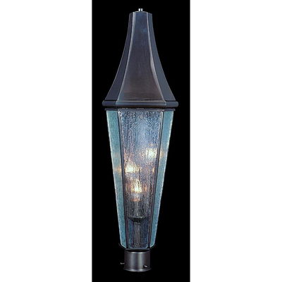 3-Light Iron Le Havre Exterior Post Mount