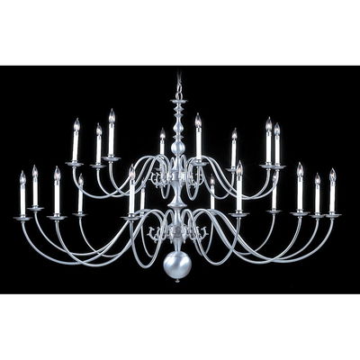 20-Light Mahogany Bronze Jamestown Foyer Chandelier