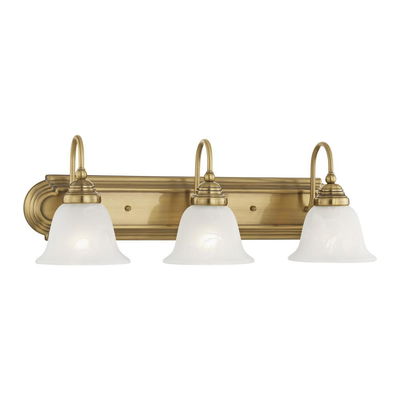 Belmont 3 Light Bronze & Polished Chrome Bath Light