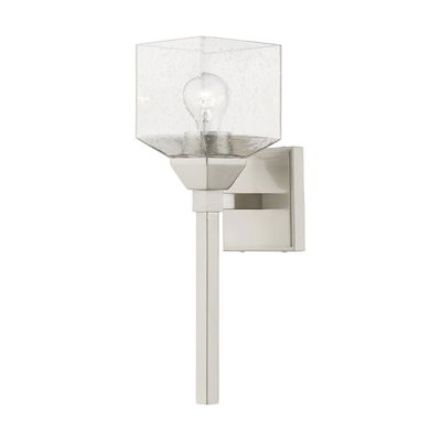 Aragon 1 Light Brushed Nickel Vanity Sconce