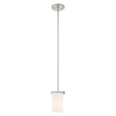 Astoria 1 Light Brushed Nickel Single Pendant