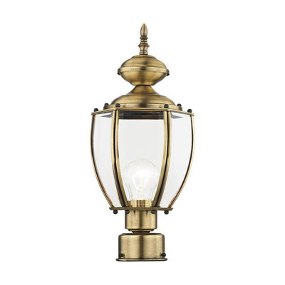 Outdoor Classics 1 Light Antique Brass Post Top Lantern