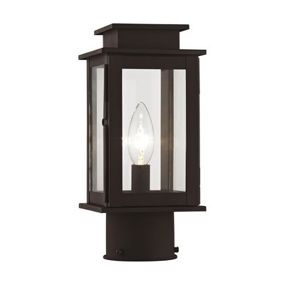 Princeton 1 Light Bronze Outdoor Post Top Lantern