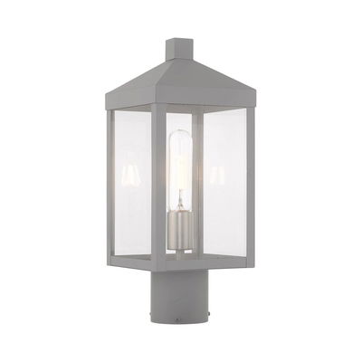 Nyack 1 Light Nordic Gray Outdoor Post Top Lantern