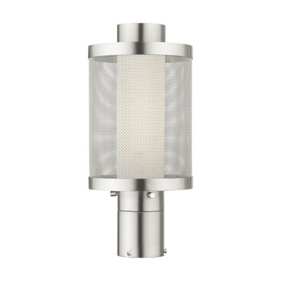 Nottingham 1 Light Brushed Nickel Post Top Light