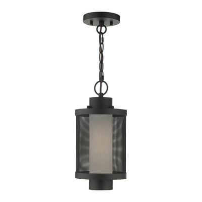 Nottingham 1 Light Textured Black Pendant 