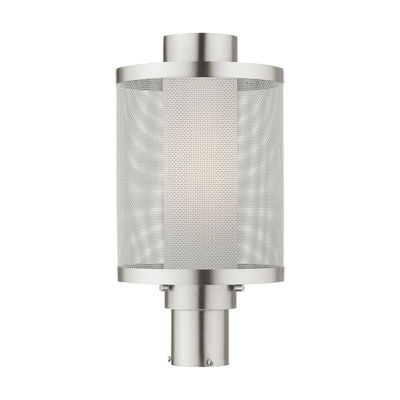 Nottingham 1 Light Brushed Nickel Post Top Light 